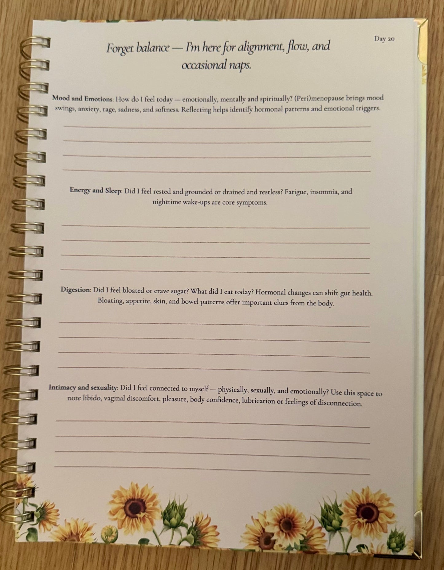 The 2nd Spring Journal - A Wellness Journal for (Peri)menopausal Women.